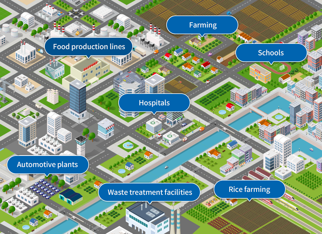 Food production lines